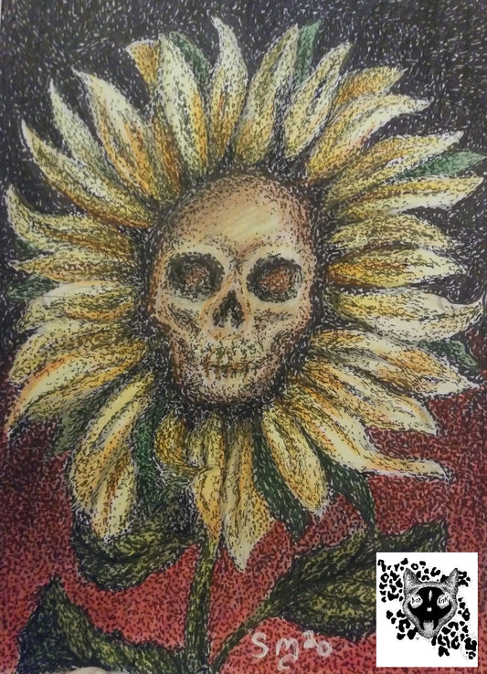Sunflower Skull